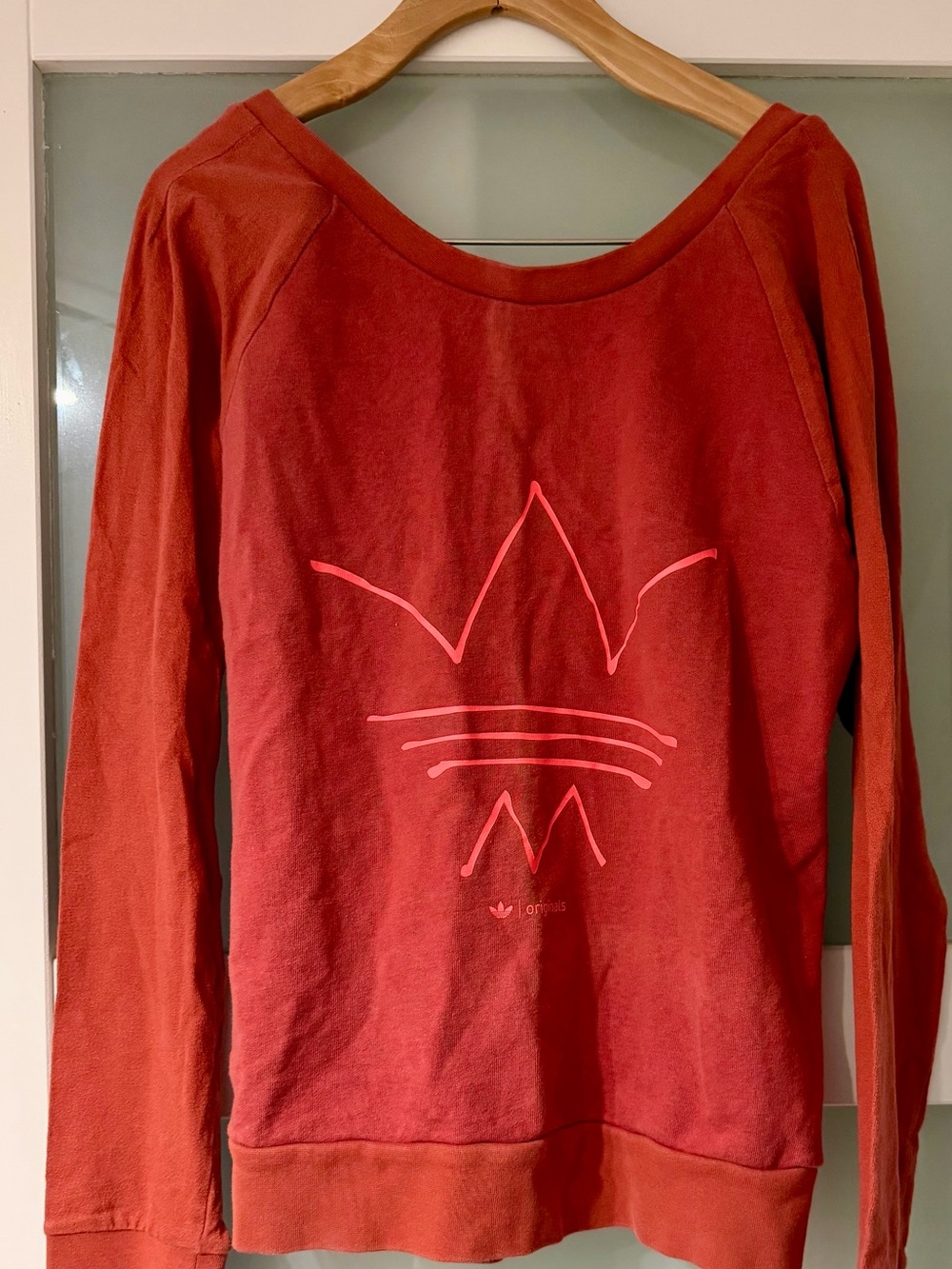 adidas Originals Coral Crewneck Sweatshirt with Trefoil Sketch